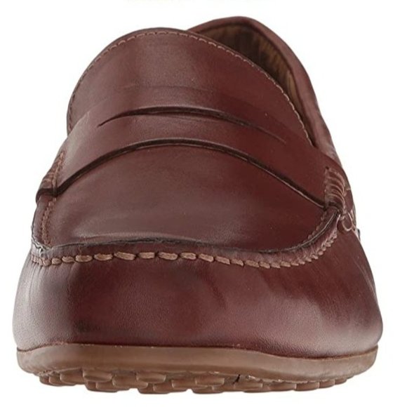 Florsheim Kids Boys Oval Penny Driver Shoes, Cognac Smooth main image 5